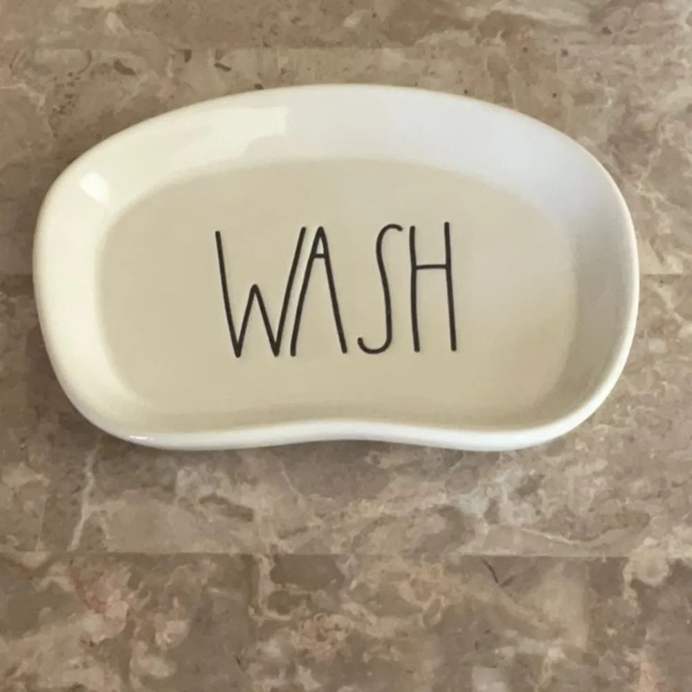 Rae Dunn “Wash”  Soap Dish